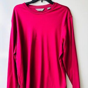 Men's Daniel Cremieux Pima Cotton Long Sleeve T-Shirt Size L Red